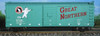 Atlas O GN (Green)  40' usra steel  box car, 3 or 2 rail