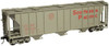 Atlas O SP  40'  3 bay PS-2 covered hopper, 3 rail  or 2 rail