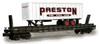 Weaver Preston trailer on N&W flat car, 3 or 2 rail