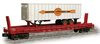 Weaver Cooper-Jarrett trailer on CB&Q  flat car