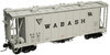 Atlas O Wabash  Airslide Cov Hopper, 2 or 3 rail