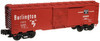 Atlas O Industrial Rail CB&Q  box car, 3 rail, 027