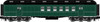 Atlas O Pullman Green Unlettered  60 ft RPO, 2 rail