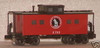Weaver GN center cupola caboose, 3 rail , lighted, no interior