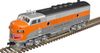 Atlas O WP F-3 A Powered, 2 rail 