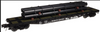 Atlas O Rio Grande 50' flat car with pipe load, 3 rail or 2 rail