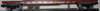 Weaver TTX brown 50' bulkhead flat car, 3 rail or 2 rail