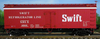 Atlas O  Swift (red) 36' wood reefer,  3 rail or 2 rail