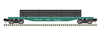 Atlas O P&LE 50' flat car with pipe load