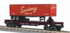 MTH Railking  CP Flat Car with Speedway  Trailer, 3 rail