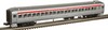 Atlas O (weaver)  80' SP (silver) Pullman-Bradley coach Car, 3 rail 