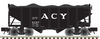 Atlas O ACY  2 Bay Fishbelly Hopper, 3 rail or 2 rail