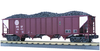 MTH Premier BNSF 4-Bay Hopper w/ Coal Load, 3 rail