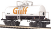 MTH Premier Gulf 8000 gallon "Beer Can" Tank Car, 3 rail