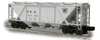 Weaver PRR H30 covered hopper (gray, plain keystone), 2 rail or 3 rail