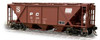 Weaver Penn Central H30 covered hopper car (tuscan), 2 rail or 3 rail