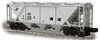 Weaver Conrail H30 covered hopper car (gray), 2 rail or 3 rail