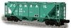 Weaver Conrail H30 covered hopper car (green), 2 rail or 3 rail