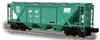 Weaver Penn Central H30 covered hopper car (green), 2 rail or 3 rail