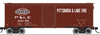 Atlas O P&LE (tuscan)  AAR   (1937 style )   40' box  car, 3 rail or 2 rail