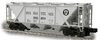 Weaver PRR H30 covered hopper (gray, circle keystone), 2 rail or 3 rail