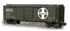 Weaver Santa Fe (dark gray)  1920's-1960's ARA 40' Double door box car, 3 rail or 2 rail