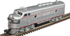 Atlas O Burlington (CB&Q) F-3 A-B-A, All powered, 2 rail 