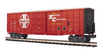 MTH Premier Santa Fe 50'  Waffle side  "Shock Control" Box car, 3 rail 
