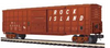 MTH Premier Rock Island 50' 1970's-later  Waffle side  Box car, 3 rail 