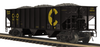 MTH Premier Chessie (C&O)  70-ton 3-Bay Hopper w/coal load, 3 rail