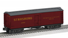 Lionel Strasburg RR wood express reefer with internal tanks, 3 rail