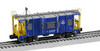 Lionel O  B&O (blue) wagon top  Bay Window caboose,  3 rail