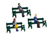 Lionel O Scale   Sitting People with Benches 6-Pack