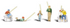 Woodland Scenics O gauge People fishing  figure set