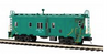 MTH Premier P&LE  (NYC green) Bay Window Caboose, 3 rail