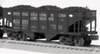 Lionel PA Coal & Coke  2 bay ribbed side hopper car,  3 rail