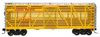 Case of 4 Atlas O UP yellow 40' stock car, 3 rail or 2 rail