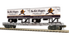 Pre-order for MTH Premier MA & PA 50' flat car with 2 Hot Shoppes pup  Trailers, 3 rail