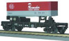 MTH Railking New York Central Flat Car with NYC Pacemaker Trailer, 3 rail