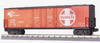 MTH Rail King Santa Fe (Shock Control)  50' Double Plug Door Box Car, 3 rail