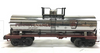 MTH Railking PRR (plated silver)  1930s-60s riveted style  Tank Car, 3 rail