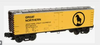 Mix and match  4 Industrial Rail  (semi-scale. 027 size)  freight cars with diecast trucks/couplers 