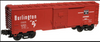 Mix and match  4 Industrial Rail  (semi-scale. 027 size)  freight cars with diecast trucks/couplers 