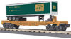 MTH Rail King Maine Central Flat Car with Trailer, 3 rail