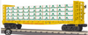 Copy of MTH Railking semi scale UP bulkhead flat car w/lumber load, 3 rail
