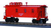 MTH Rail King Santa Fe Woodsided Caboose (bright red), 3 rail