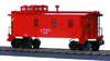 MTH Rail King Santa Fe Woodsided Caboose (bright red), 3 rail