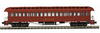 MTH Premier PRR  (plain tuscan)  woodside  64' passenger coach, 3 rail oe 2 rail