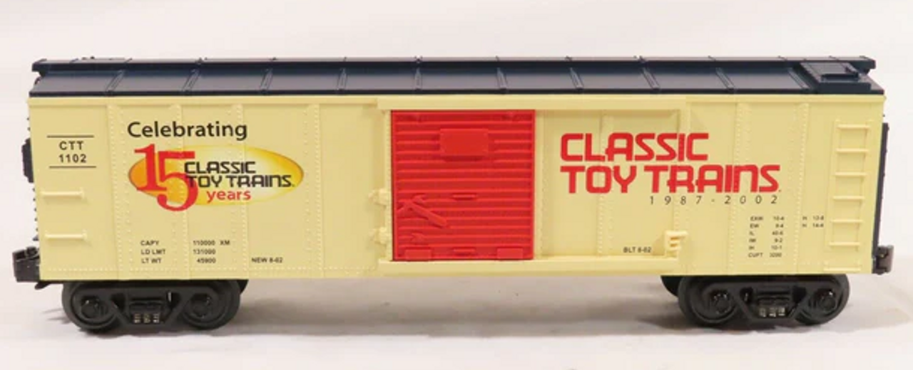 MTH Rail King CTT 15th Aniv.  40'  Box car, 3 rail, Like New Condition