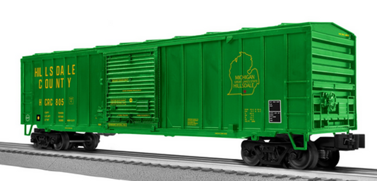 Pre-order for Lionscale  (fmr Weaver)  Hillsdale County 50' ACF box car,  3 rail (convertible to 2 rail)
